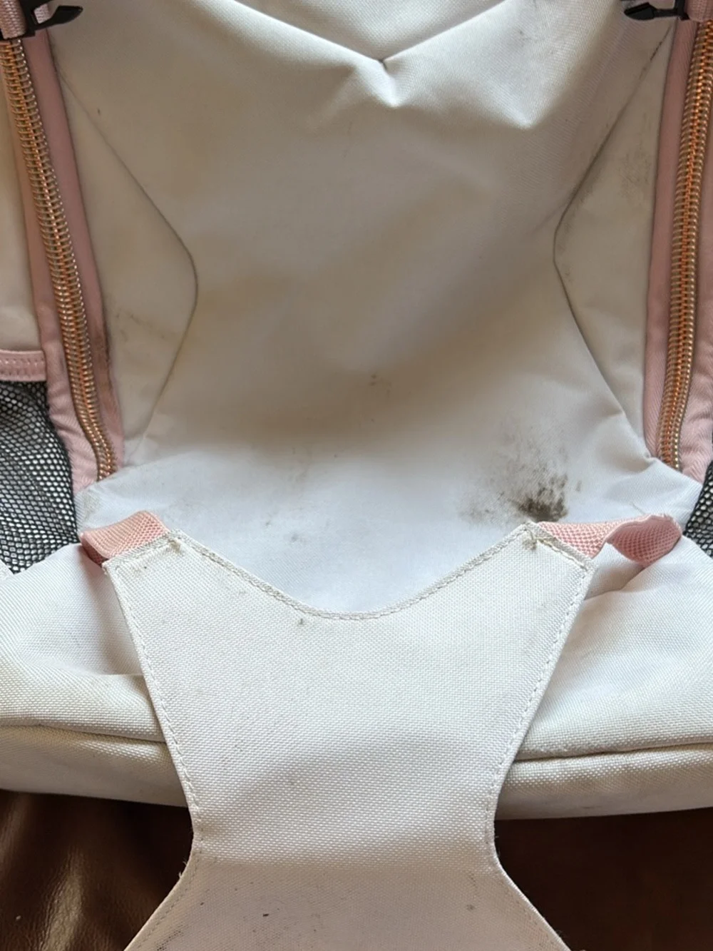 Easton Ghost NX Fastpitch Girls Softball Baseball Backpack Cream Pink Rose Gold